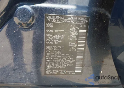 2016 Nissan Rogue S from USA, damaged, VIN KNMAT2MV9GP713185